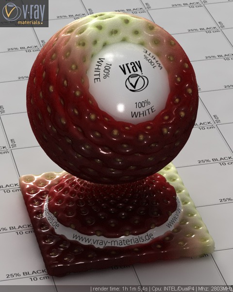 3D Strawberry Fruit by capp - 3D текстура клубники