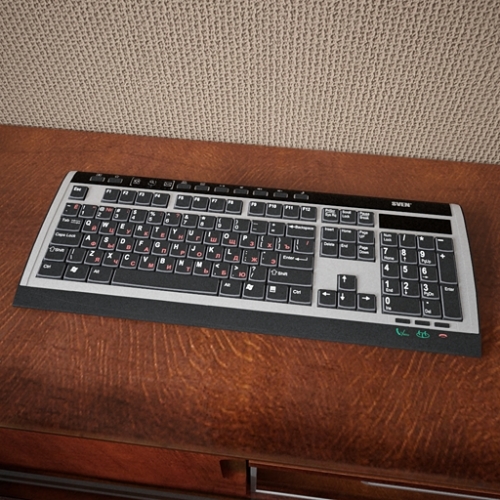 3D Keyboard SVEN Comfort 3535 - 3D модель клавиатуры SVEN Comfort 3535