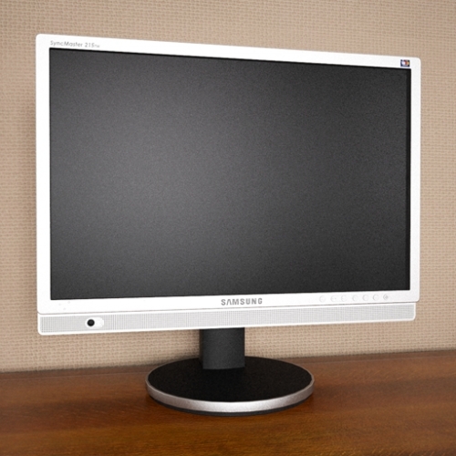 3D Samsung SyncMaster 215TW monitor - 3D модель монитора Samsung 