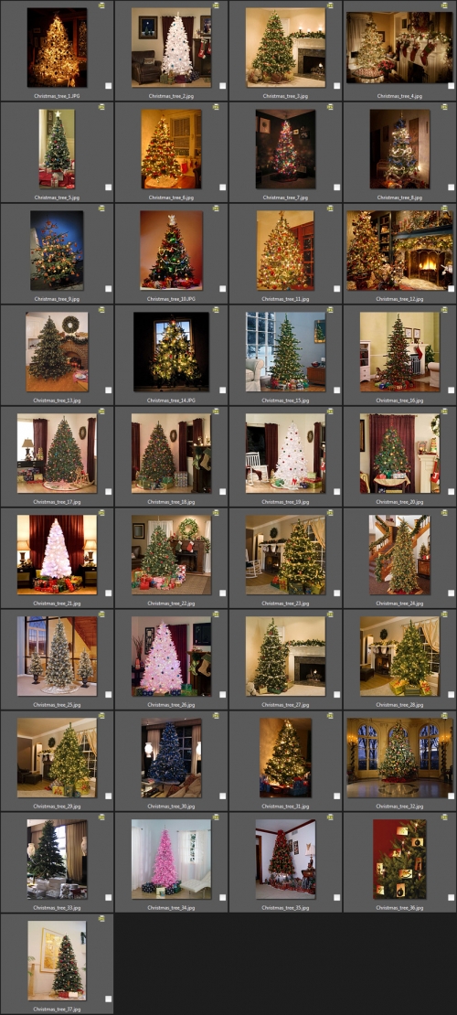 Christmas trees (interior) - новогодние рождественские елки в интерьере
