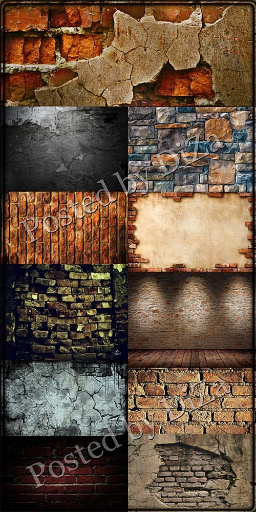 Textures of brick walls 