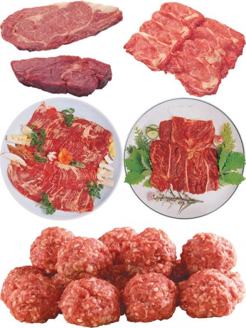 Фотосток: сырое мясо, фарш, филе, нарезка