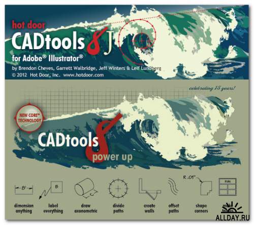 Hot Door CADtools 8.2.4 for Adobe Illustrator CS3/CS4/CS5/CS6/CC
