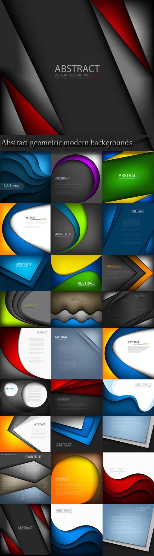 Abstract geometric modern backgrounds