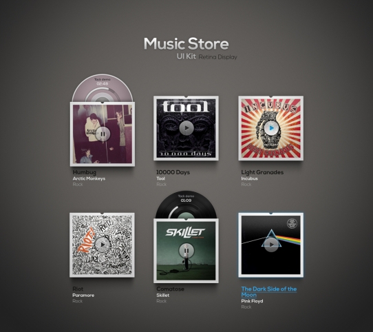 Music Store UI Resource