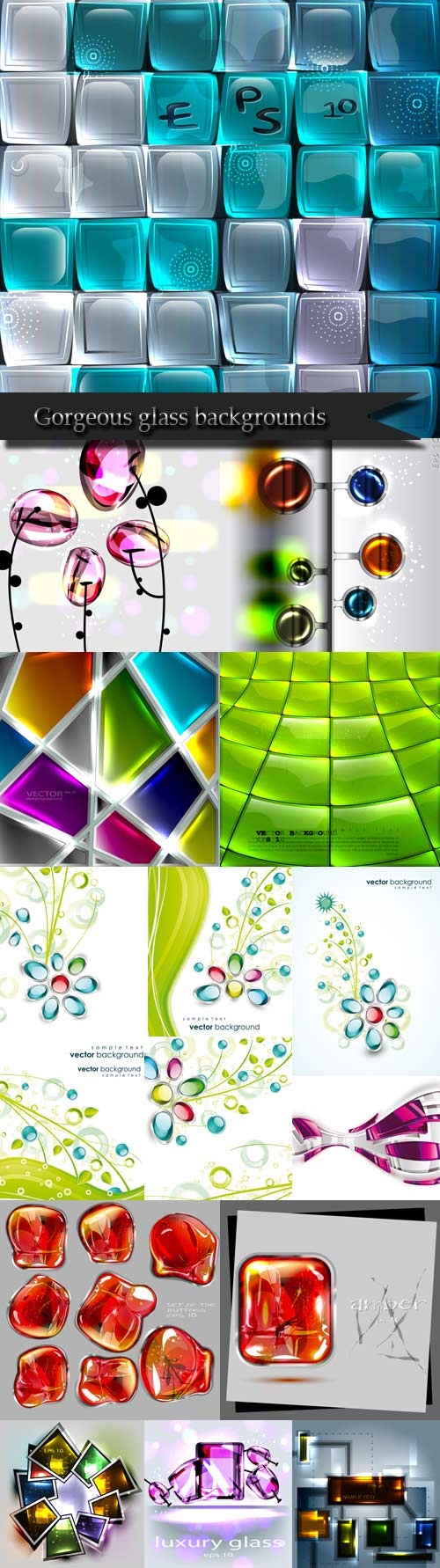 Gorgeous glass backgrounds