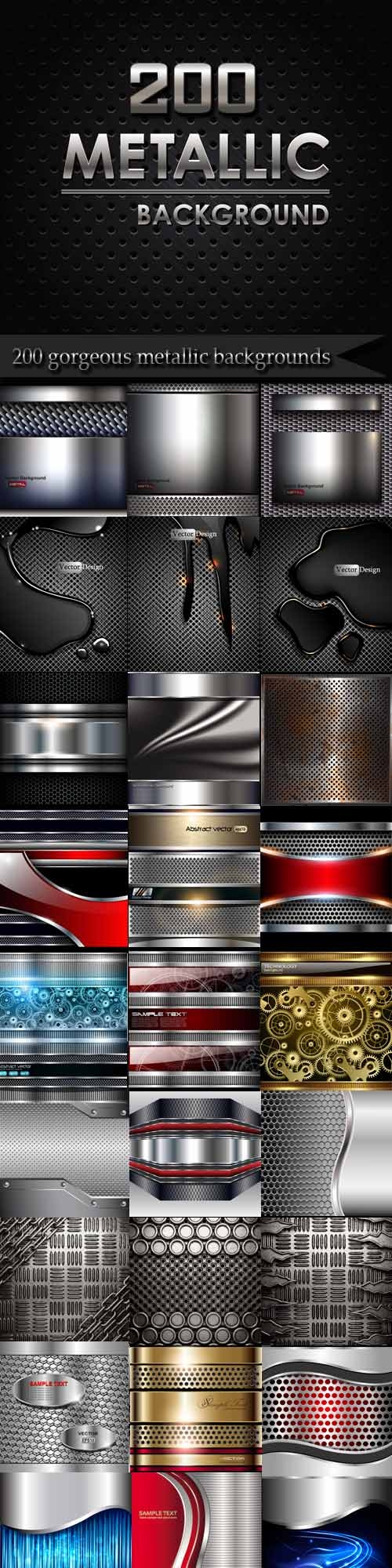 200 gorgeous metallic backgrounds