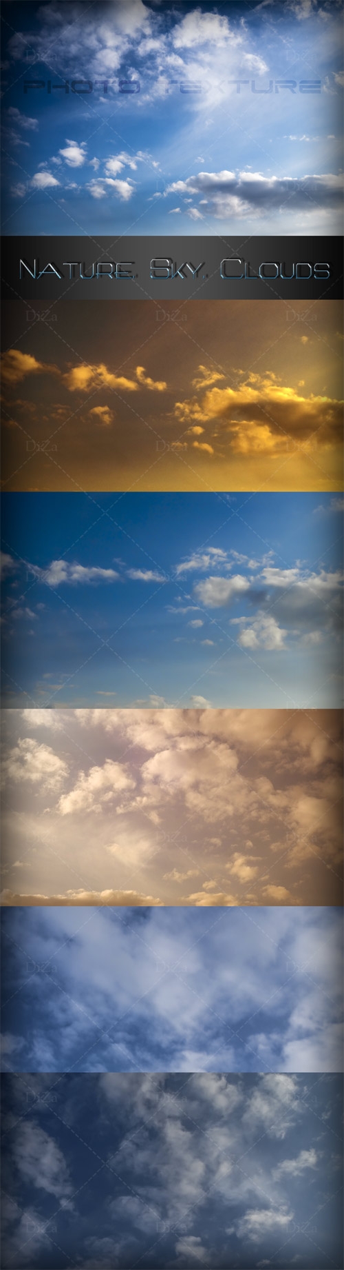 Photo texture - Nature. Sky. Clouds 