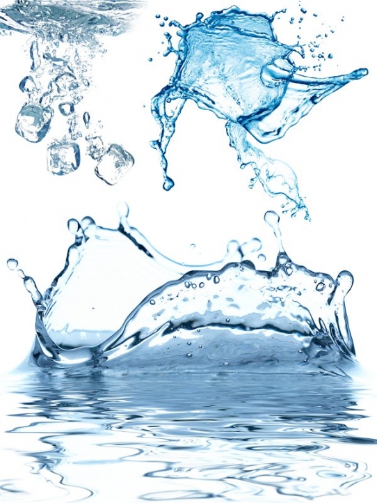 Всплеск воды, брызги воды (прозрачный фон)