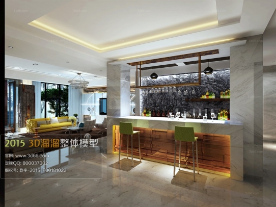 Modern Style LivingRoom 3D66 Interior 2015 Vol 1-5: 3D ����� ����������