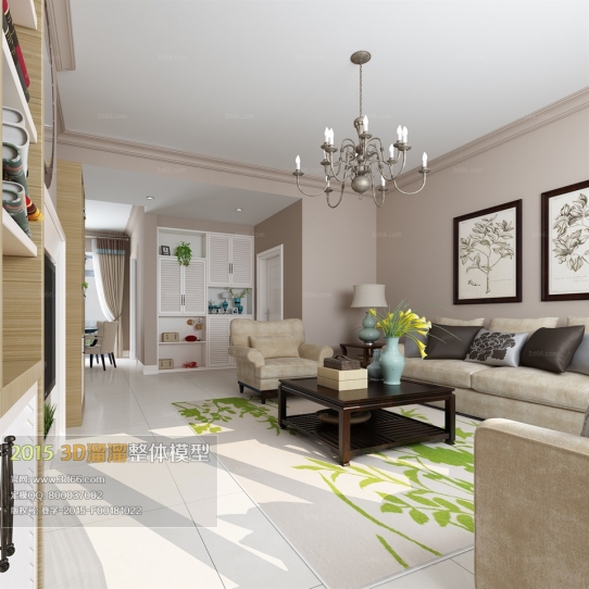 Modern Style LivingRoom 3D66 Interior 2015 Vol 1-5: 3D ����� ����������