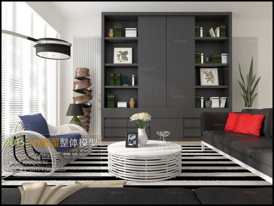 Modern Style LivingRoom 3D66 Interior 2015 Vol 1-5: 3D ����� ����������