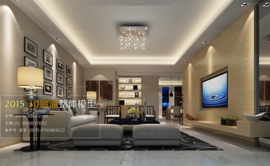 Modern Style LivingRoom 3D66 Interior 2015 Vol 1-5: 3D ����� ����������