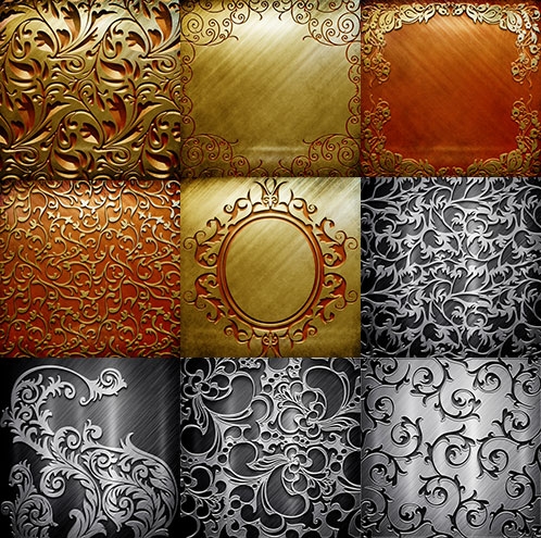 Shutterstock Metal Textures - текстуры металла, чеканки