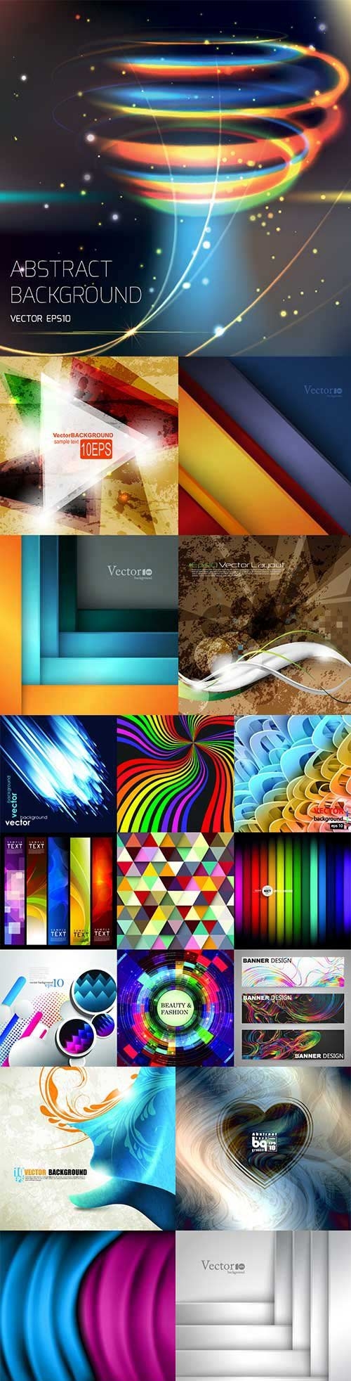 Bright colorful abstract backgrounds vector - 84