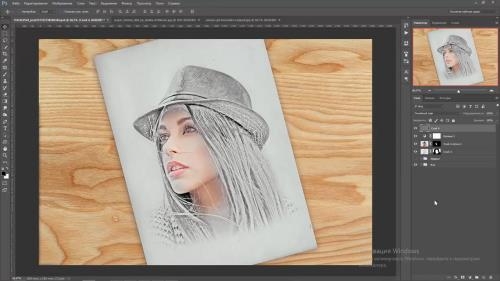 �������� �������. Effect sketch photoshop (2017)