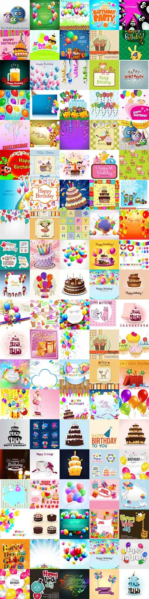 Large collection of happy birthday cards