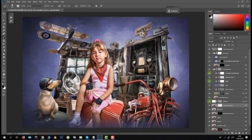 Photoshop Action Digital Art ��������������� � ������������ ���������� �������, �������, ������������ (2019)