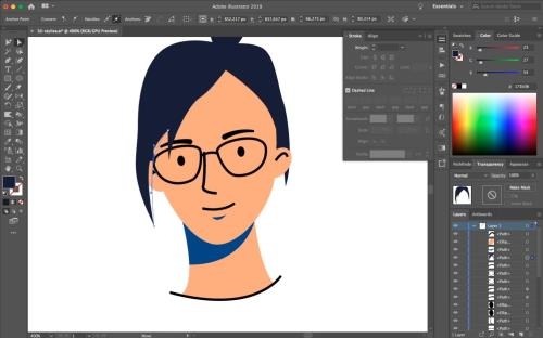 ���� �� �������� ��������� � Adobe illustrator (2020)