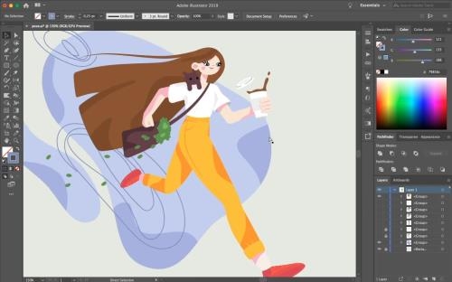 ���� �� �������� ��������� � Adobe illustrator (2020)