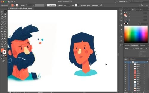 ���� �� �������� ��������� � Adobe illustrator (2020)