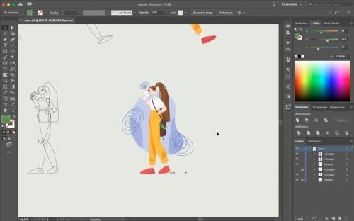 ���� �� �������� ��������� � Adobe illustrator (2020)