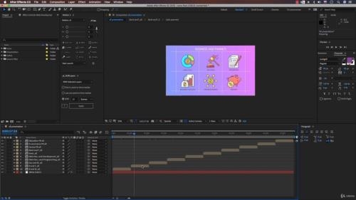 ���� �� �������� ������������ flat video � After Effect (2019)